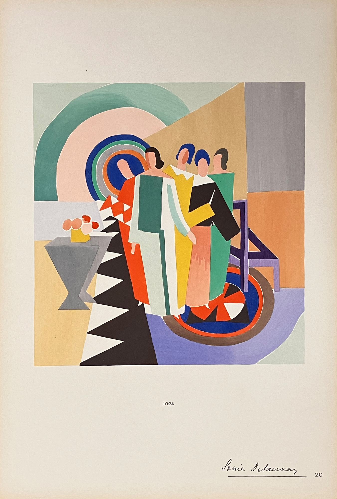  Illustration from “Sonia Delaunay : ses peintures, ses objets, ses tissus simultanés, ses modes”